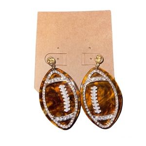 (NWT) Boutique Football Earrings